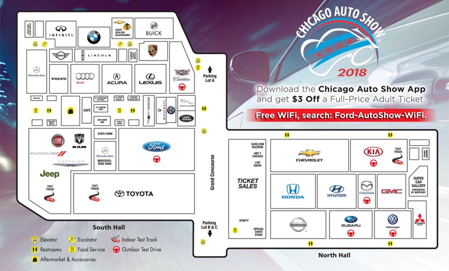 Show Floor Map About Chicago Auto Show