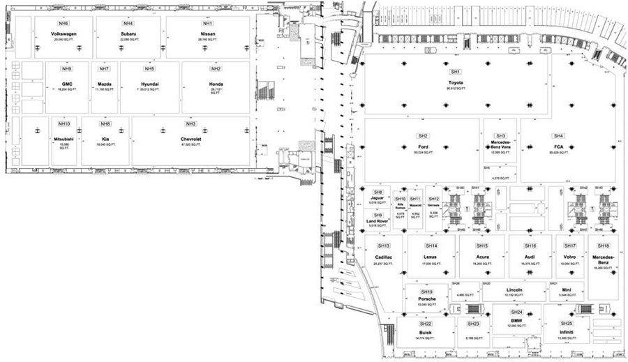 Exhibitor Floor Plan - Exhibitor | Chicago Auto Show